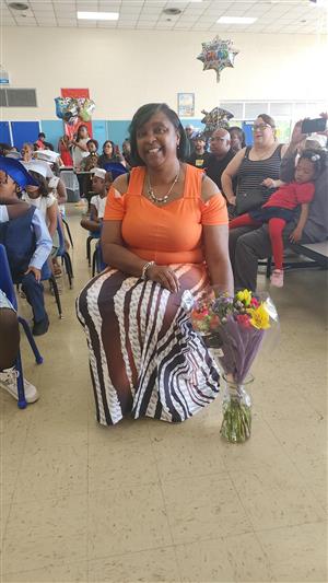 teachers with flowers
